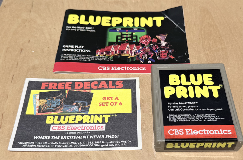 ATARI 2600 - CBS Blue Print - CIB