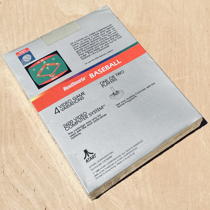 ATARI 2600 - Realsports Baseball - NIB