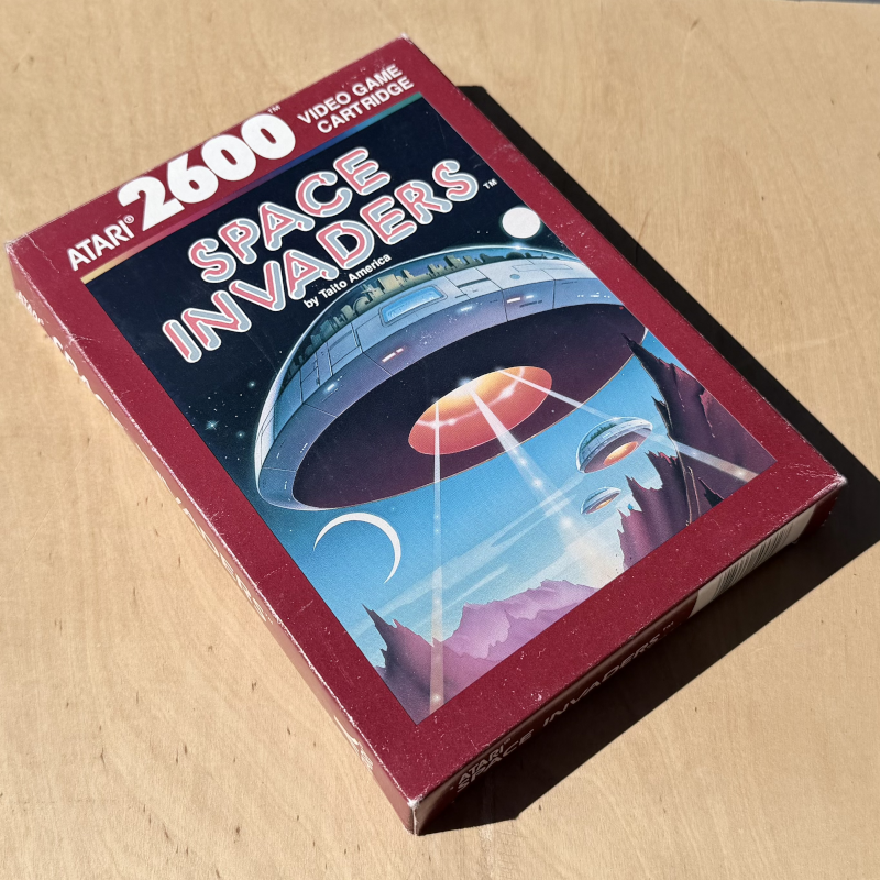 ATARI 2600 - Space Invaders Silver Label - Boxed