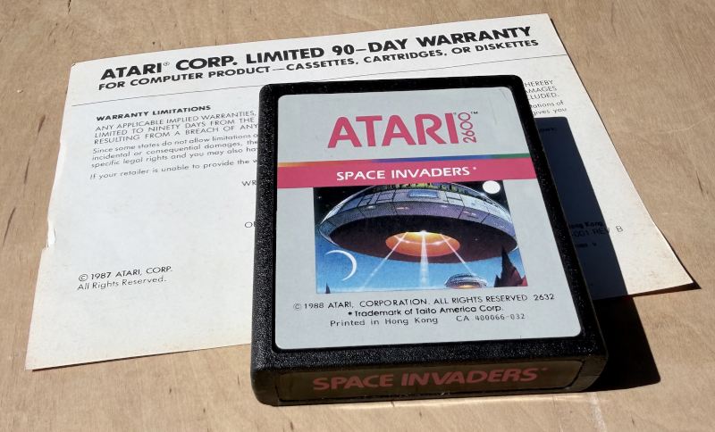 ATARI 2600 - Space Invaders Silver Label - Boxed