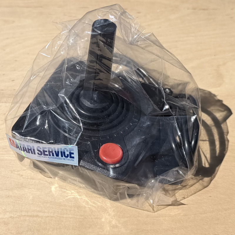 ATARI 2600 - All Black Original Joystick - Used