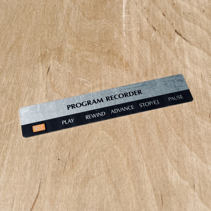 ATARI - Tape Drive Decal - NOS