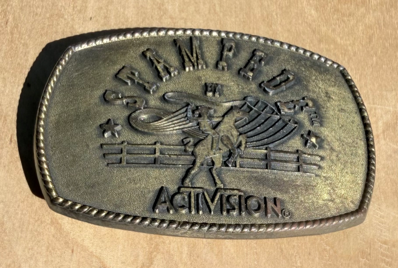 Activision - Stampede Promotional Belt Buckle - Vintage