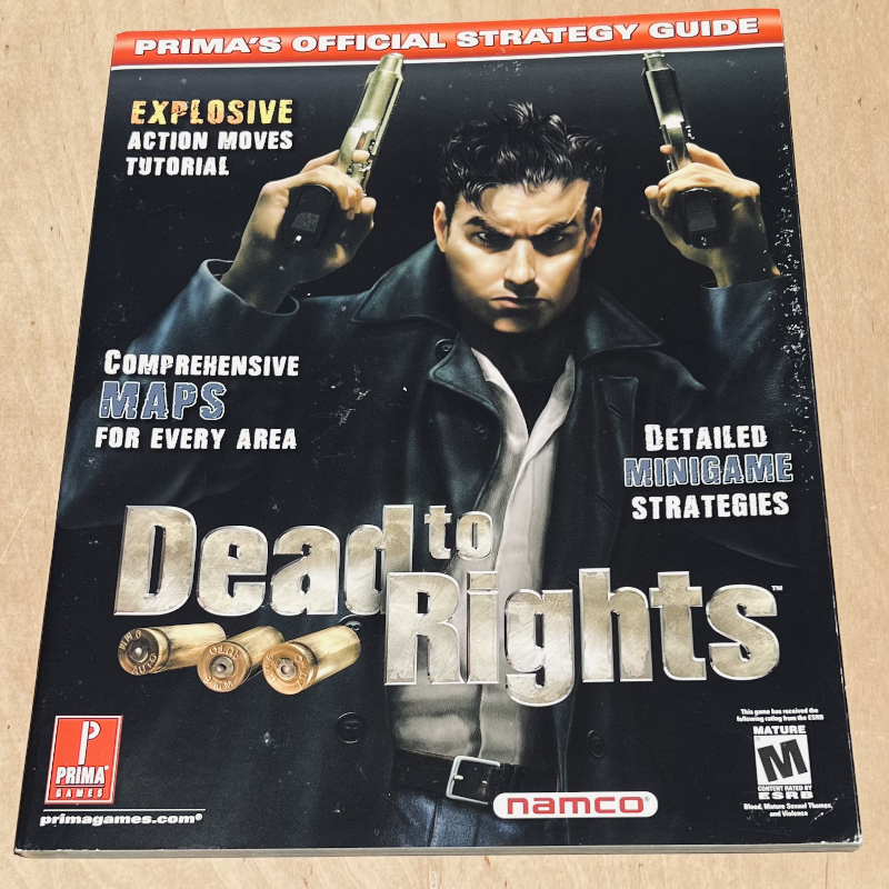 PlayStation 2 / XBOX / Gamecube - PRIMA Dead To Rights Strategy Guide - NEW