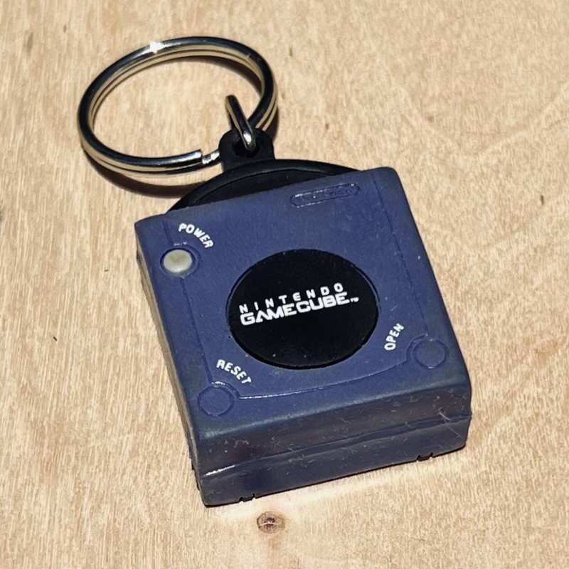 Nintendo Gamecube - Promotional System Keychain - Rare