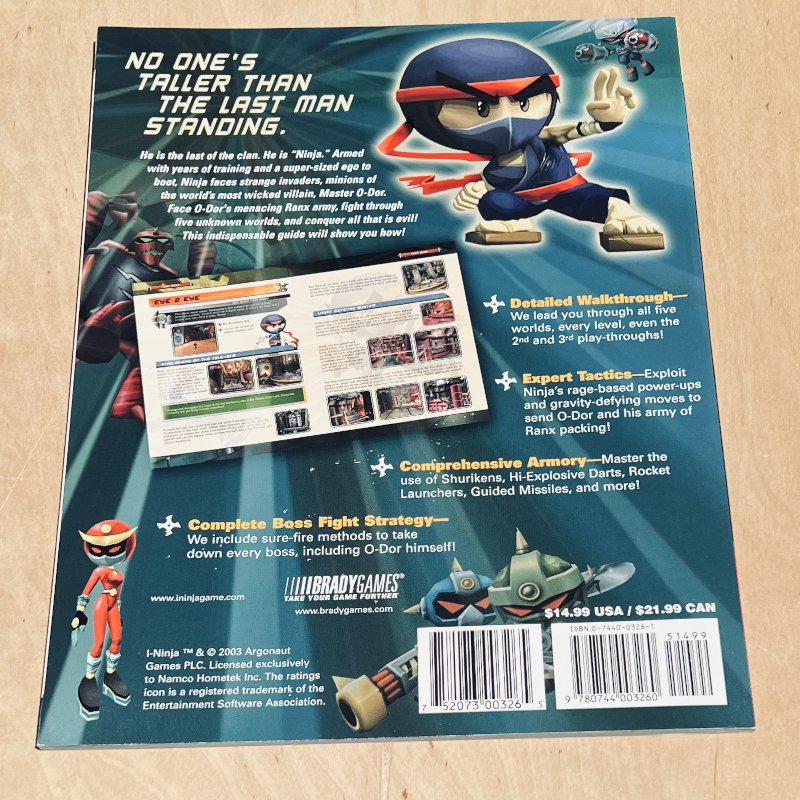 PlayStation 2 / XBOX - Brady I-Ninja Strategy Guide - NEW