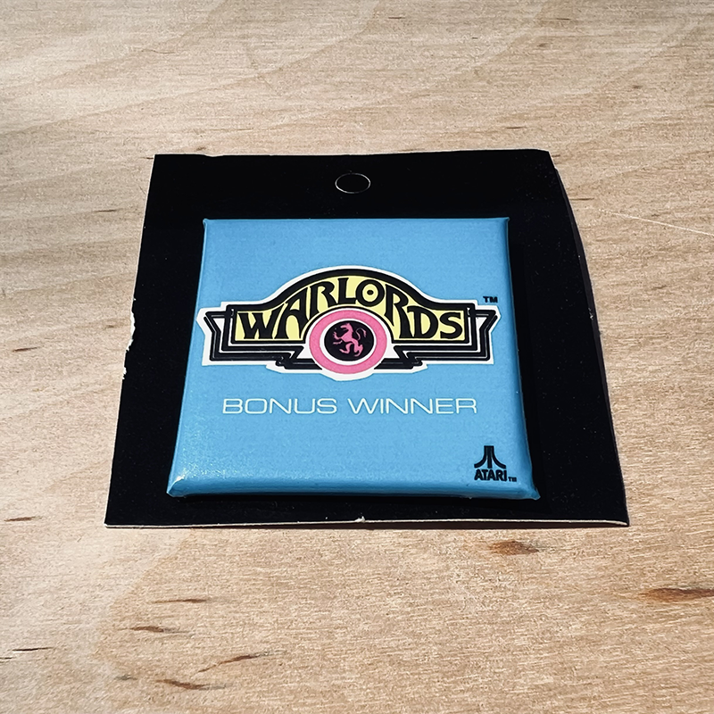 ATARI Warlords BONUS WINNER Pin